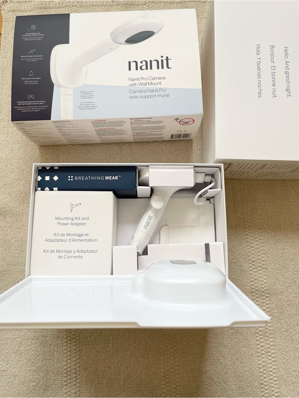 Nanit N301 Baby Camera With Walk Mount- New Unused